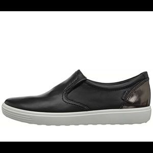 ECCO Soft 7 Black 10, Ombré Blue 9 NIB LEATHER